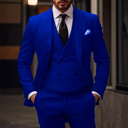 Plus Size Suit Three-piece Dress Suit - ANIBEY