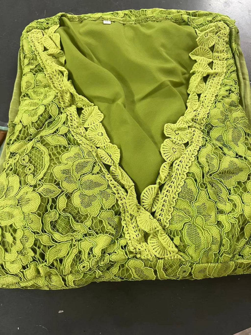 Ruffled High Waist Comfort And Casual Solid Color And V-neck Dress - ANIBEY