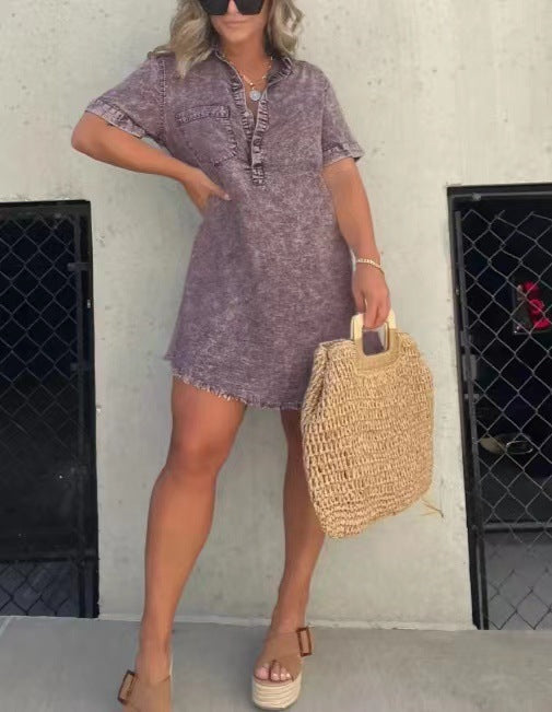 Women's Casual And Comfortable Dress - ANIBEY