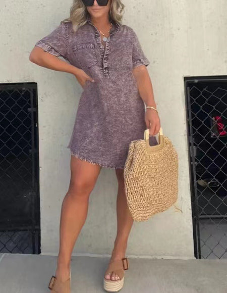Women's Casual And Comfortable Dress - ANIBEY