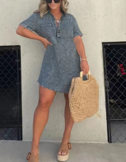 Women's Casual And Comfortable Dress - ANIBEY