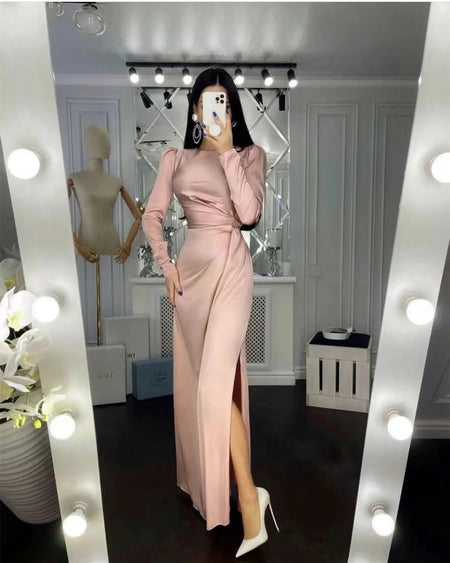 Beautiful Waist Fitting Irregular Dress - ANIBEY