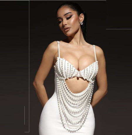 Fashion Summer Black And White Sling Party Dress - ANIBEY