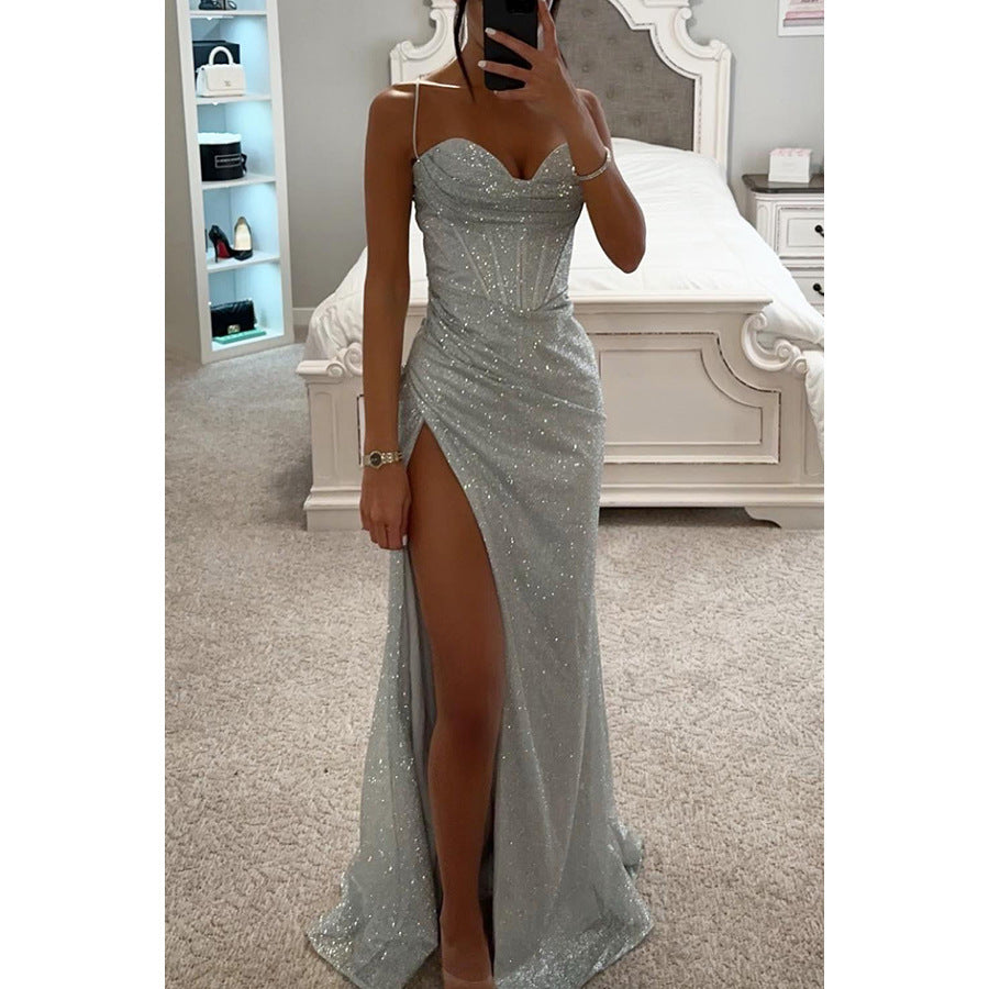 Loose Casual Slit Women's Clothing Dress - ANIBEY