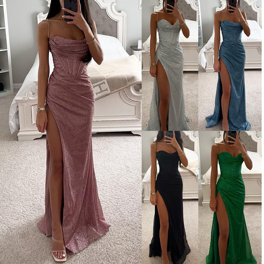 Loose Casual Slit Women's Clothing Dress - ANIBEY