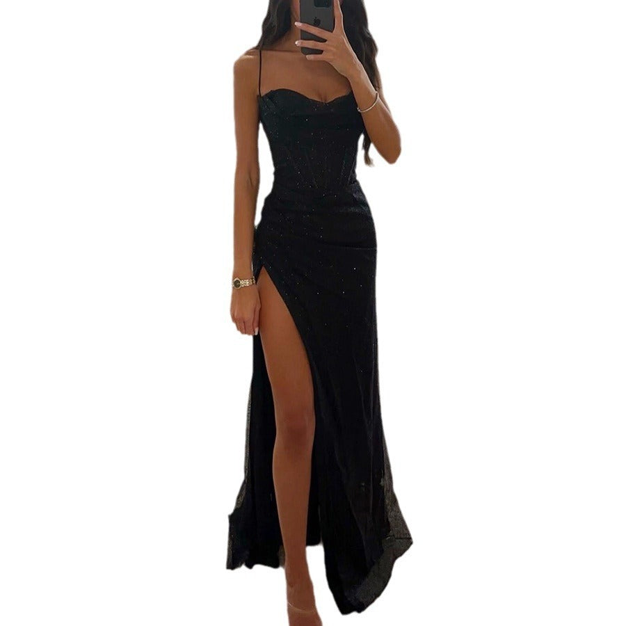 Loose Casual Slit Women's Clothing Dress - ANIBEY