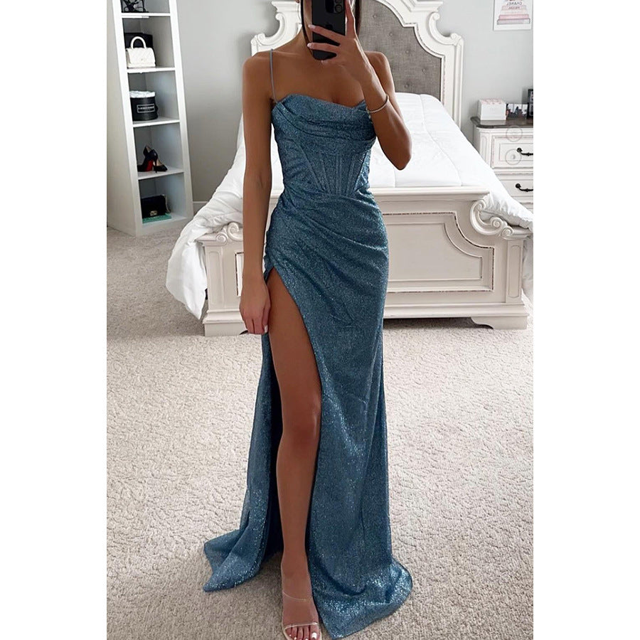Loose Casual Slit Women's Clothing Dress - ANIBEY