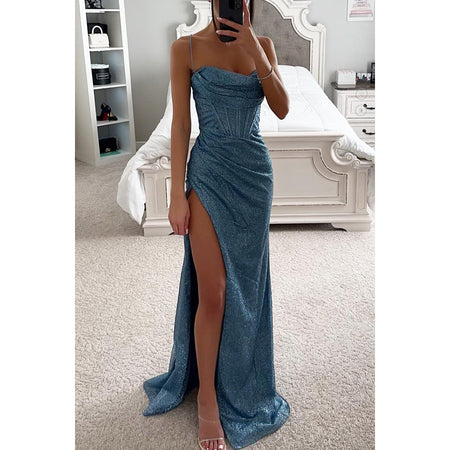 Loose Casual Slit Women's Clothing Dress - ANIBEY