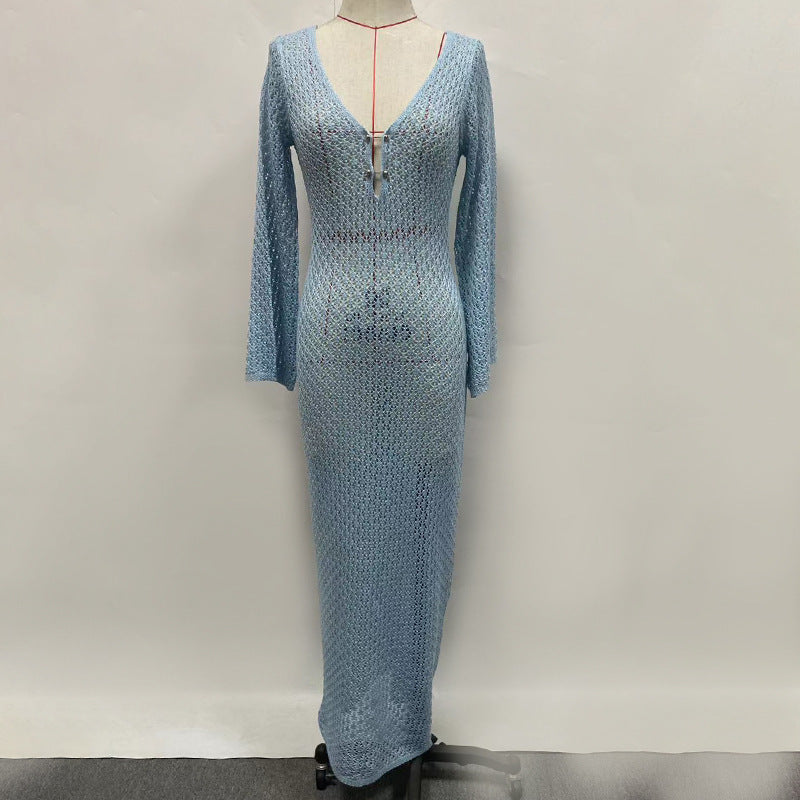 New Beach Dress Women's Solid Color - ANIBEY