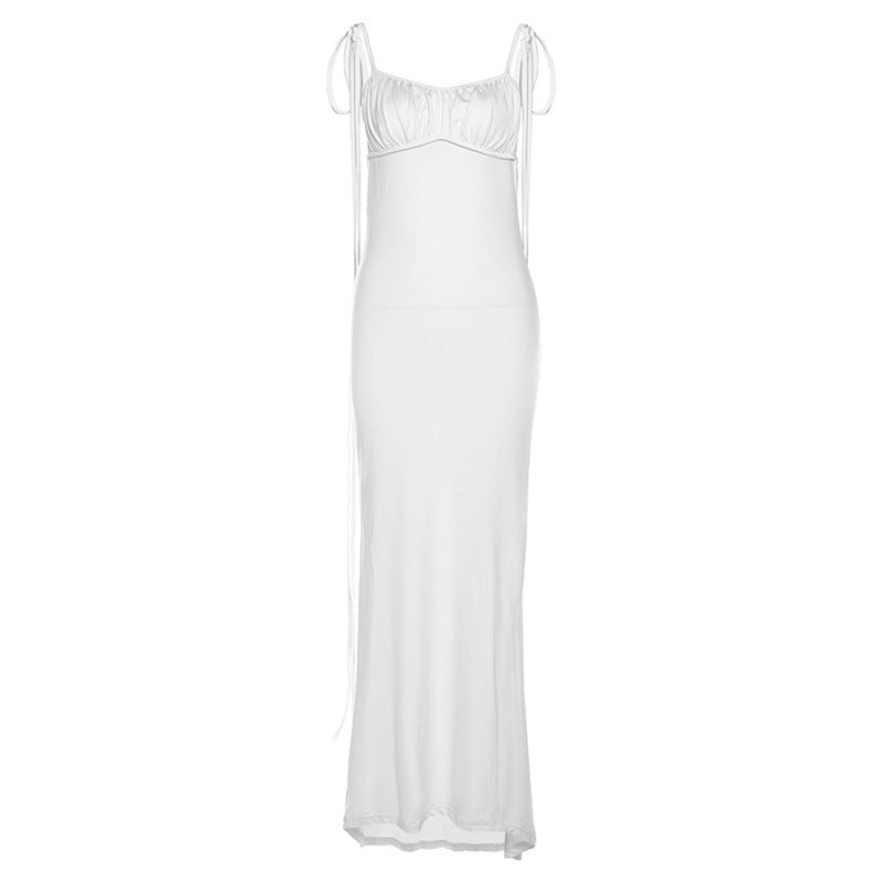 New Women's Fashion Halter Sexy Backless Slim Package Hip Temperament Dress - ANIBEY