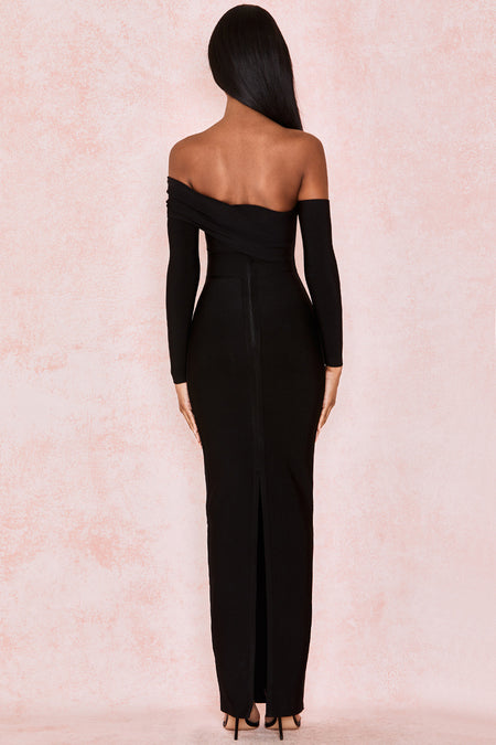 Sexy Temperament Irregular One Shoulder Split Dress - ANIBEY