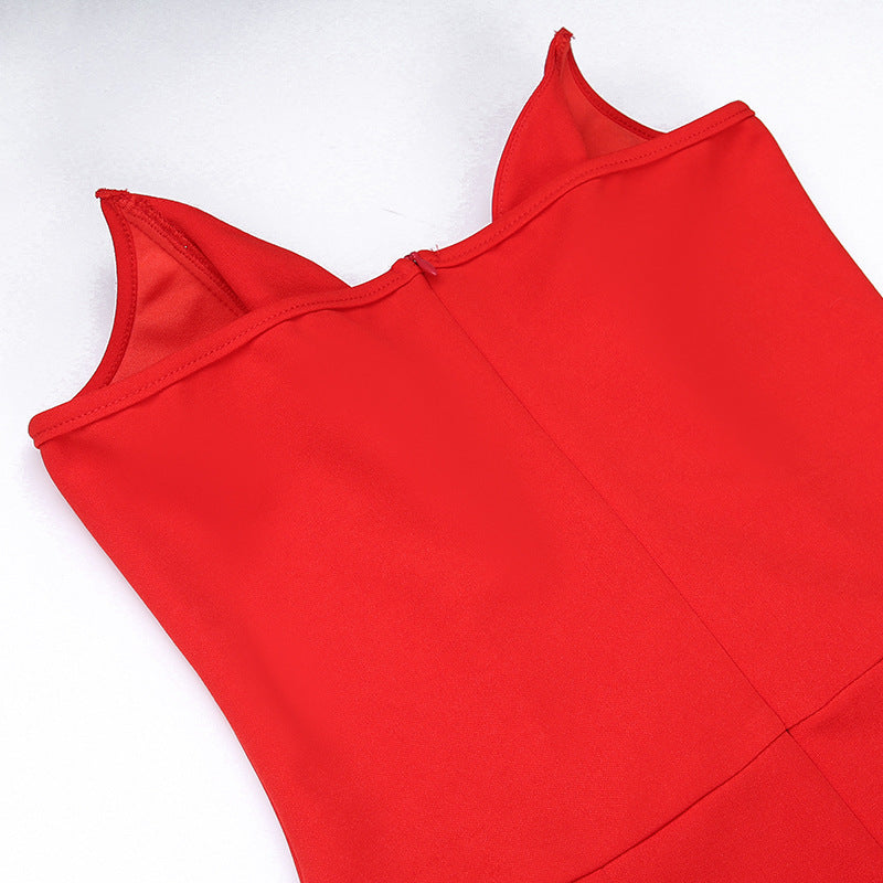 Summer Fashion Slim Pure Color Tube-top Dress - ANIBEY
