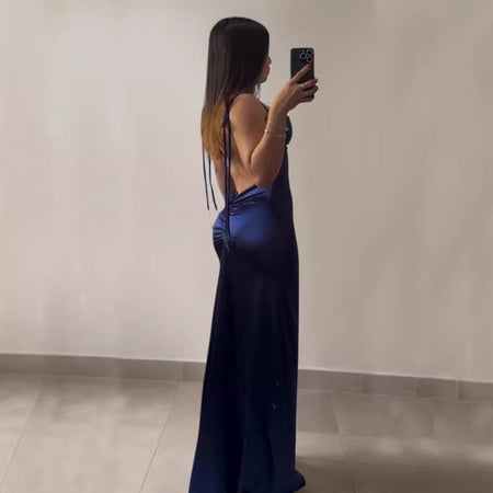 Summer High-grade Y2g Sexy Backless Spaghetti Straps Hot Girl Dress - ANIBEY