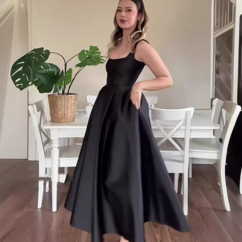 Summer New Backless Spaghetti Straps Dress - ANIBEY