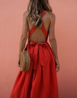 Waist pleated skirt with buttons - ANIBEY