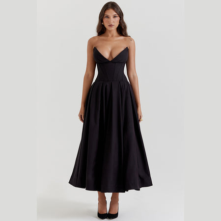Women Fashionable New Tube Top Dress - ANIBEY