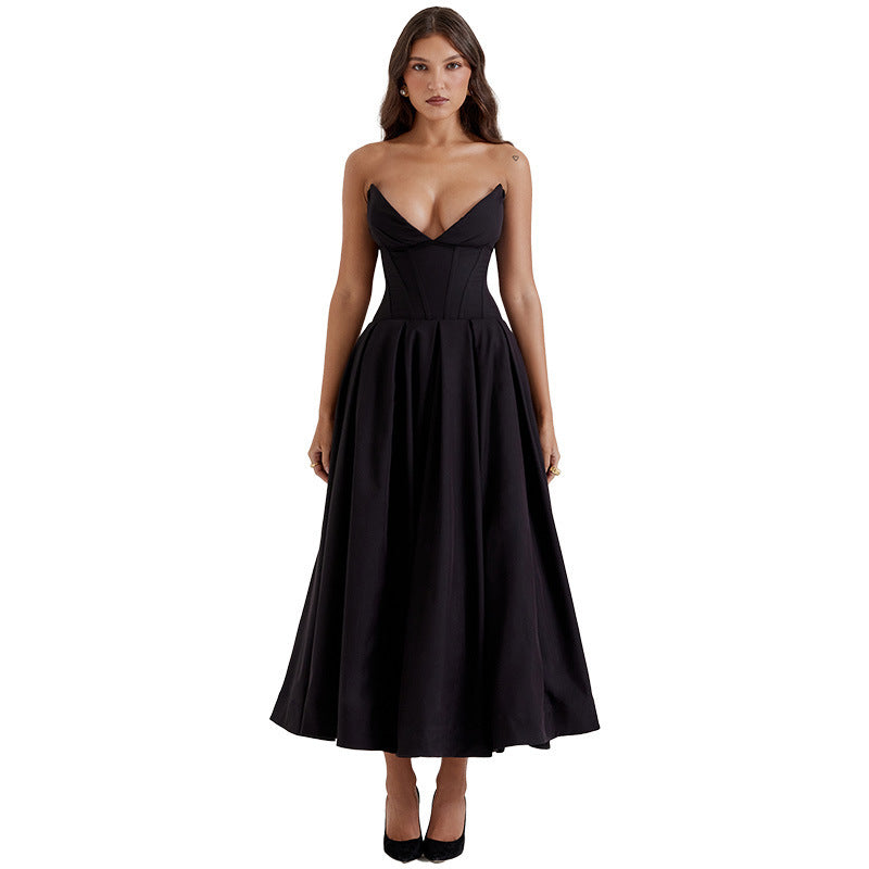 Women Fashionable New Tube Top Dress - ANIBEY