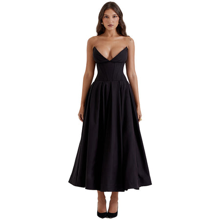 Women Fashionable New Tube Top Dress - ANIBEY