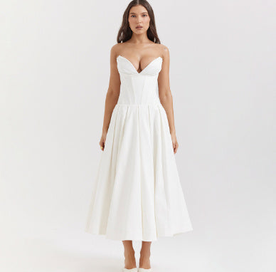 Women Fashionable New Tube Top Dress - ANIBEY