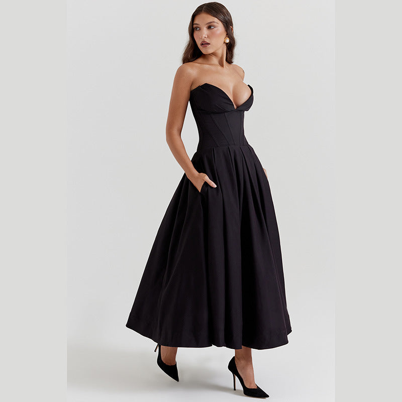 Women Fashionable New Tube Top Dress - ANIBEY