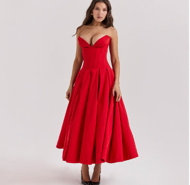 Women Fashionable New Tube Top Dress - ANIBEY