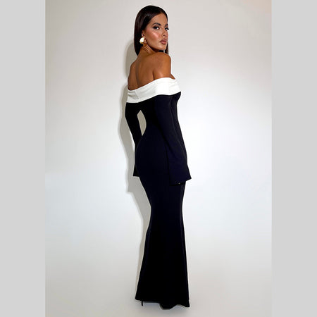 Women's Autumn Waist-tight Hip-wrapped Fashion Dress - ANIBEY