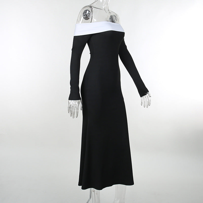 Women's Autumn Waist-tight Hip-wrapped Fashion Dress - ANIBEY