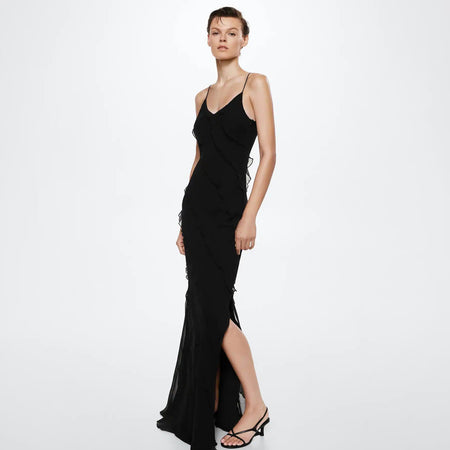 Women's Backless Dress Slim Fit Dress - ANIBEY