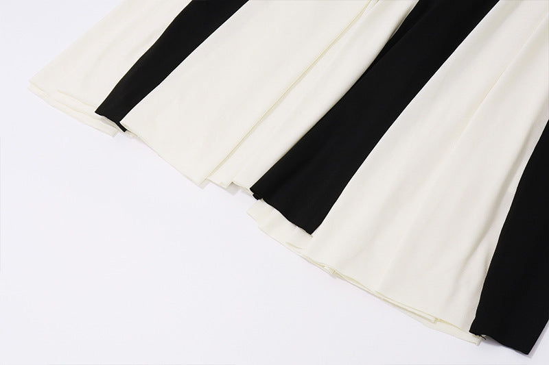 Women's Fashion Color Contrast Sling Dress - ANIBEY