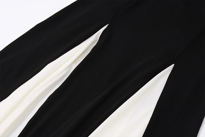 Women's Fashion Color Contrast Sling Dress - ANIBEY