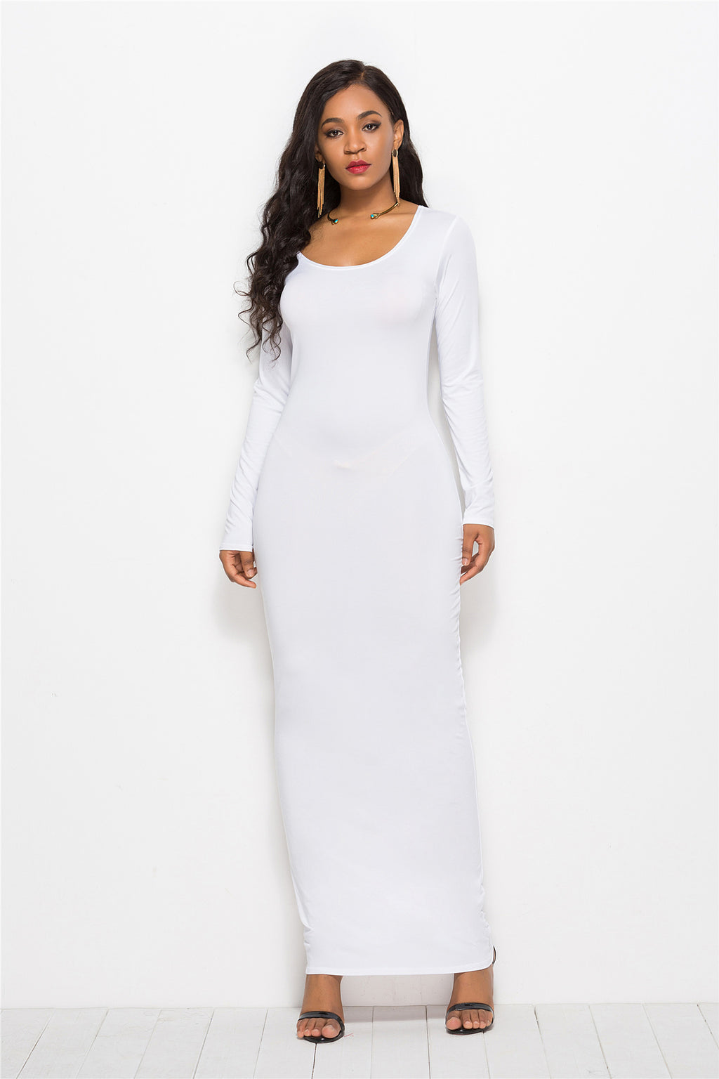 Women's Vest Dress Fashion Long Sleeve Special Dress - ANIBEY