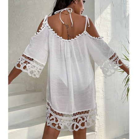 Loose Casual Vacation Beach Sun Protection Suit Swimsuit Cover Up - ANIBEY