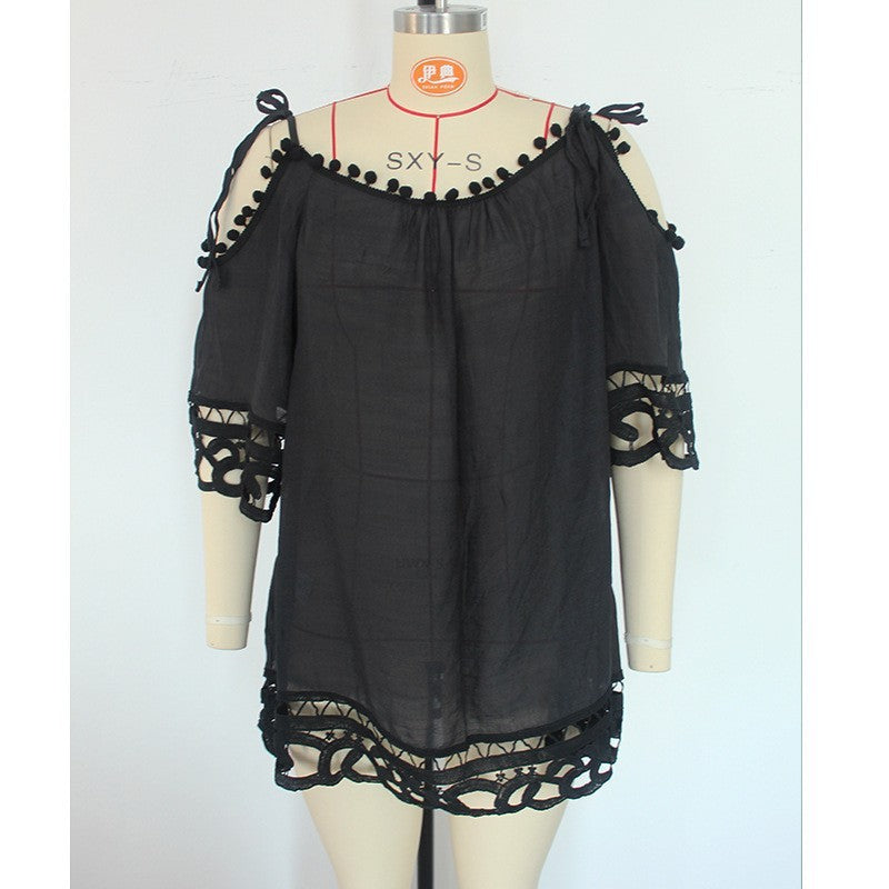 Loose Casual Vacation Beach Sun Protection Suit Swimsuit Cover Up - ANIBEY