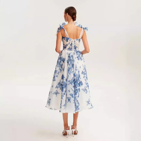 French Super Fairy Vacation Style Spaghetti Straps Sleeveless Dress - ANIBEY