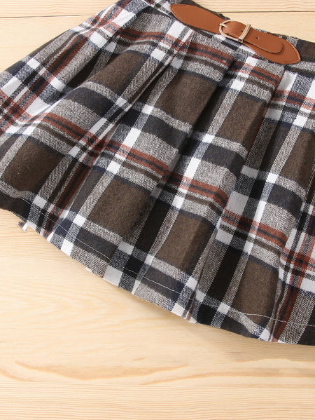 Skirt Brown Suit Cotton Solid Color Women's Dress - ANIBEY