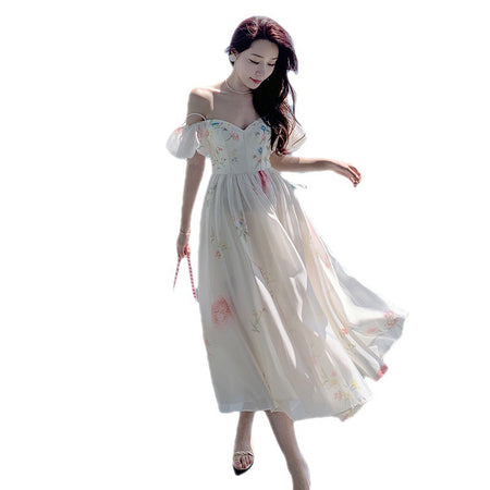 Summer Fairy Chic Waist-tight Seaside Vacation Fairy Skirt - ANIBEY