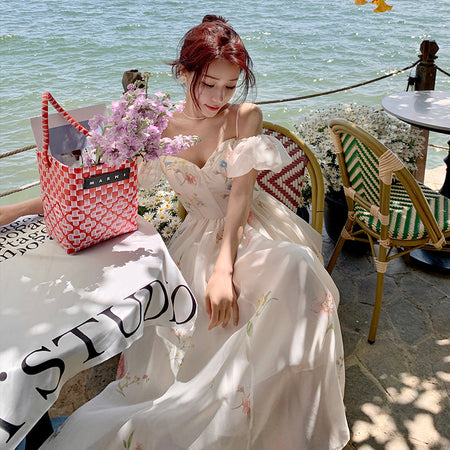 Summer Fairy Chic Waist-tight Seaside Vacation Fairy Skirt - ANIBEY
