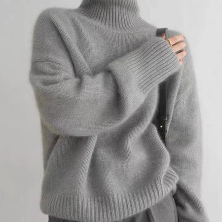 Women's Turtleneck Autumn And Winter Cashmere Sweater - ANIBEY