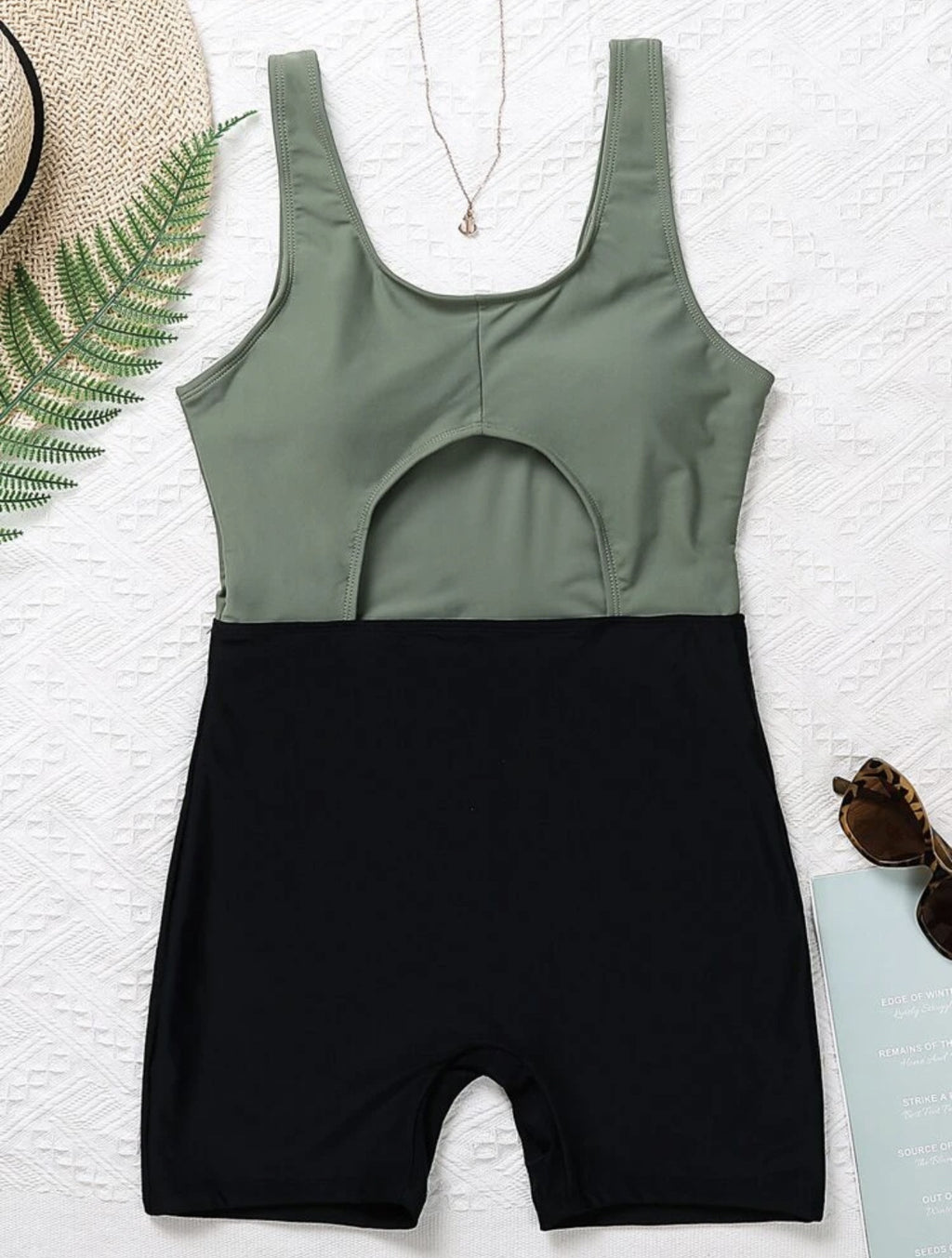 Women's Hollow Siamese Swimsuit Bikini - ANIBEY