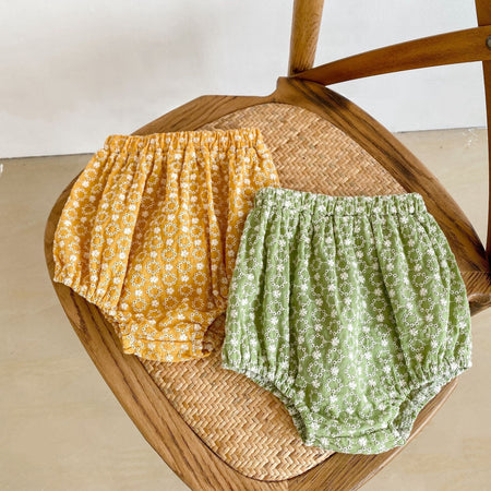 Two-piece Baby Girl Suit With Jacquard Blouse Suspenders Bread Pants - ANIBEY