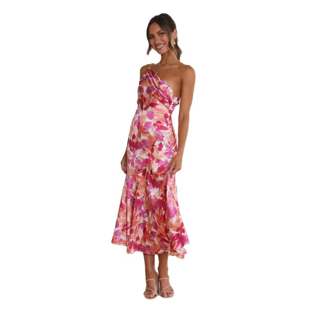 Women's Fashion Casual Print Dress - ANIBEY