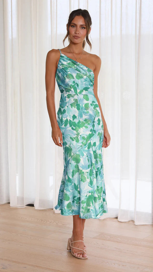 Women's Fashion Casual Print Dress - ANIBEY
