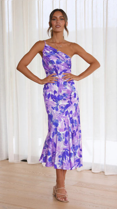 Women's Fashion Casual Print Dress - ANIBEY