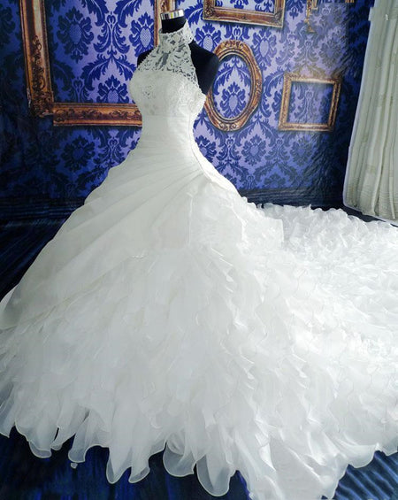 Wedding Dress Wholesale, Wedding High-end Wedding Dress With Big Tail - ANIBEY