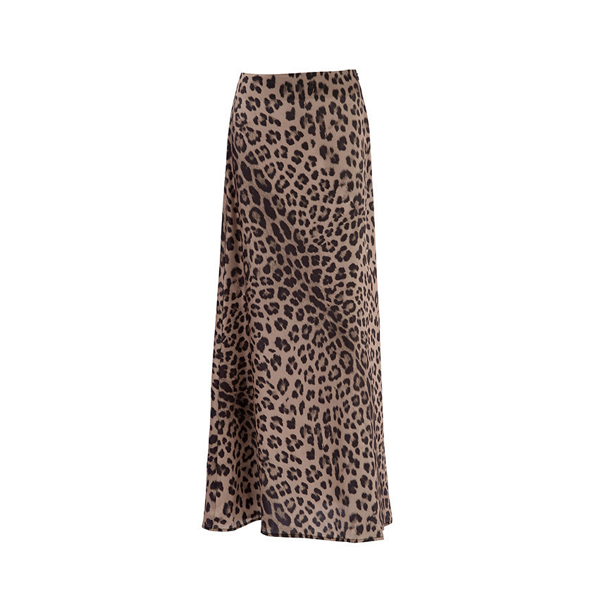 Leopard Print Mermaid Skirt Womens Dress - ANIBEY