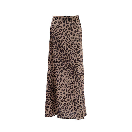 Leopard Print Mermaid Skirt Womens Dress - ANIBEY