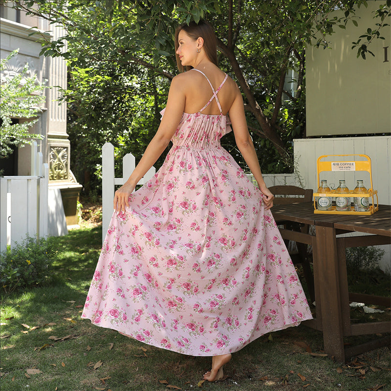 Women's Fashion Simple Printed Dresses - ANIBEY