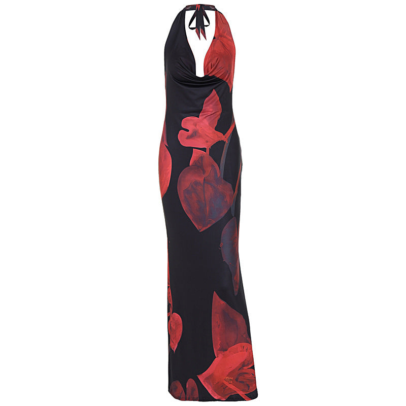 Summer New Fashion Sexy Slim V-neck Dress - ANIBEY