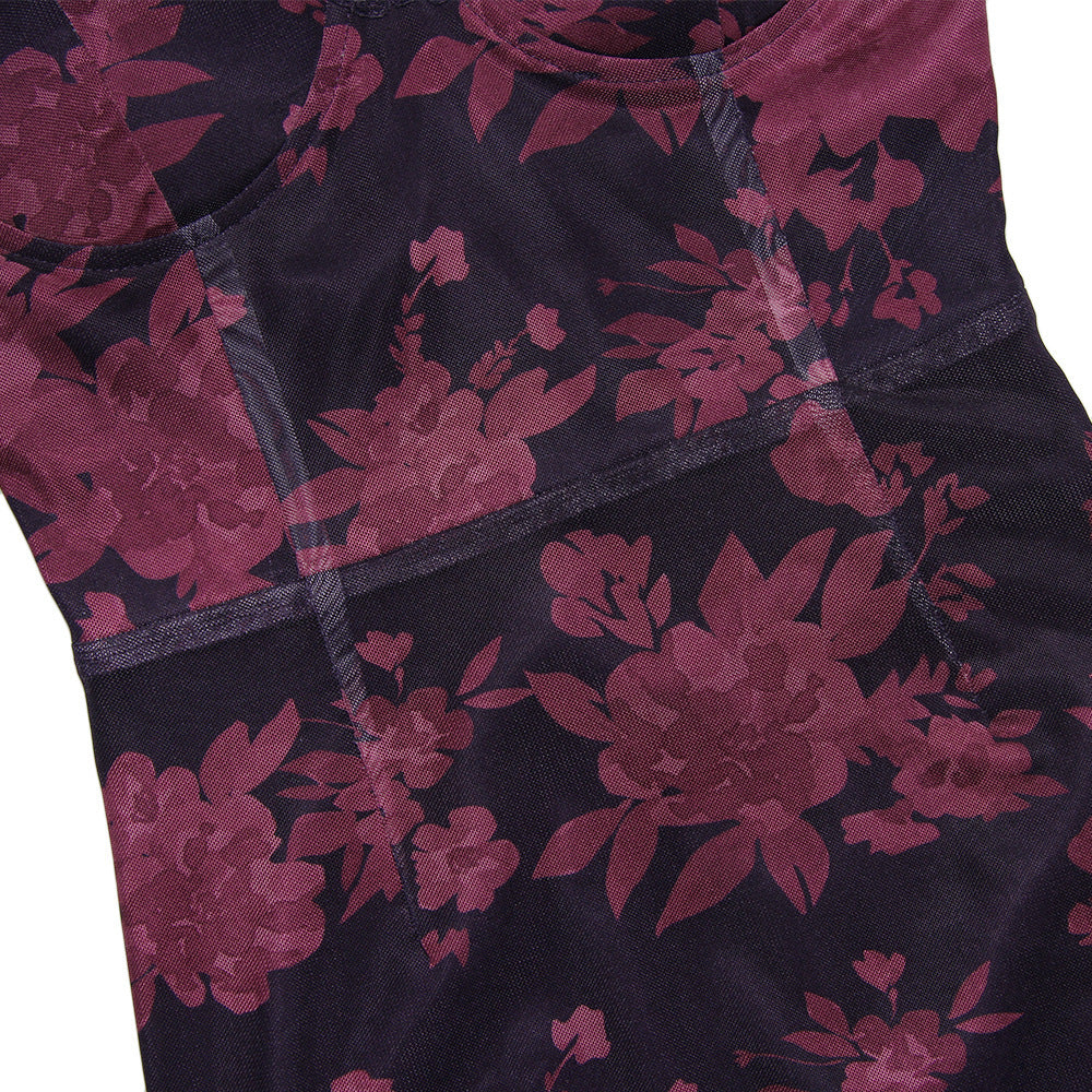 Printed Suspender Dress Female Slim-fit Bag Hip Fishtail - ANIBEY