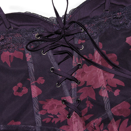 Printed Suspender Dress Female Slim-fit Bag Hip Fishtail - ANIBEY